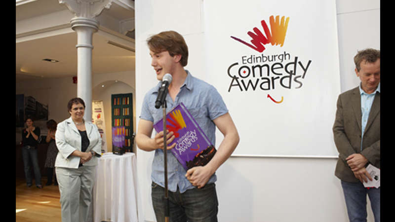 Johnny Sweet accepting his award