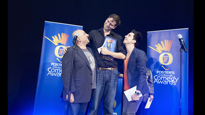 Omid Djalili, Humphrey Ker and Russell Kane