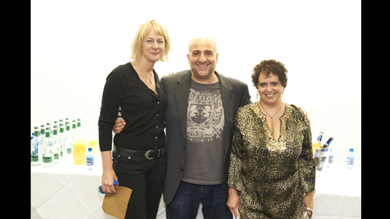 Tania Harrison, Omid Djalili and Nica Burns